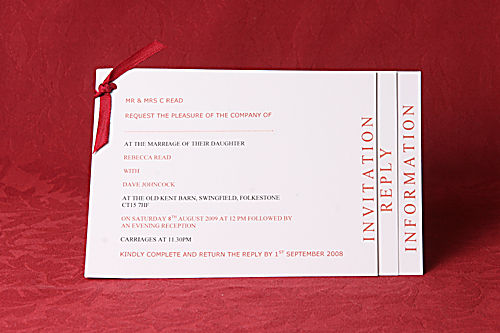 Invitation, Reply and Information.